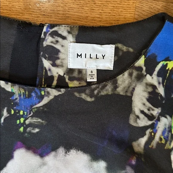 Milly Multicolor Abstract Print Dress - Picture 3 of 8